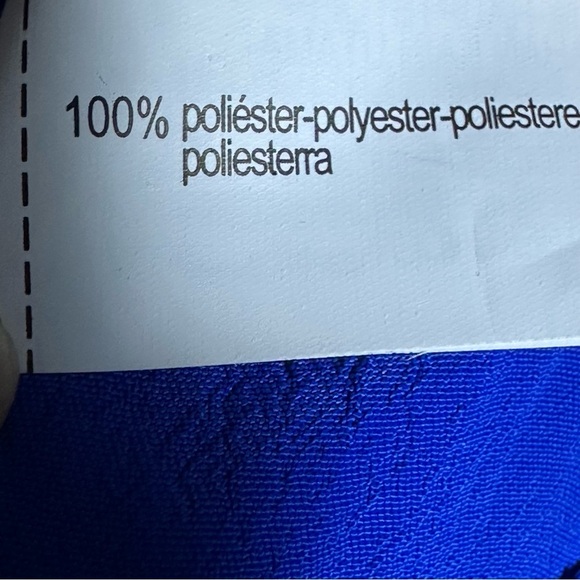 Zara Mini Dress Women Royal Blue Accordion 3/4 Bell Sleeve Tier Pleated Hem - Picture 9 of 9